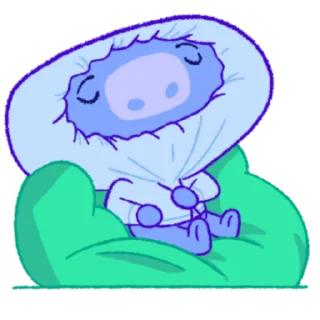 Sticker from the "Wumpus & Co: Winter Fun" sticker pack