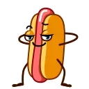 Sticker from the "Juicy Hot Dog" sticker pack