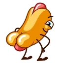 Sticker from the "Juicy Hot Dog" sticker pack