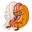 Sticker from the "Juicy Hot Dog" sticker pack