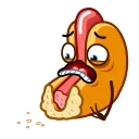 Sticker from the "Juicy Hot Dog" sticker pack