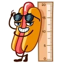 Sticker from the "Juicy Hot Dog" sticker pack