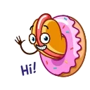 Sticker from the "Juicy Hot Dog" sticker pack