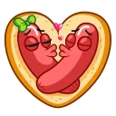 Sticker from the "Juicy Hot Dog" sticker pack