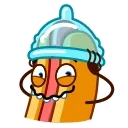 Sticker from the "Juicy Hot Dog" sticker pack