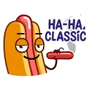 Sticker from the "Juicy Hot Dog" sticker pack