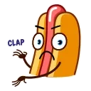 Sticker from the "Juicy Hot Dog" sticker pack