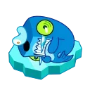 Sticker from the "Captain Whale" sticker pack