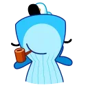 Sticker from the "Captain Whale" sticker pack