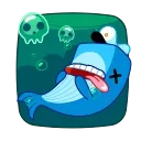 Sticker from the "Captain Whale" sticker pack