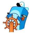 Sticker from the "Captain Whale" sticker pack