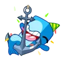 Sticker from the "Captain Whale" sticker pack