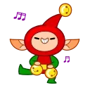 Sticker from the "Speedy Elf" sticker pack