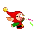 Sticker from the "Speedy Elf" sticker pack