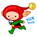 Sticker from the "Speedy Elf" sticker pack