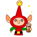 Sticker from the "Speedy Elf" sticker pack