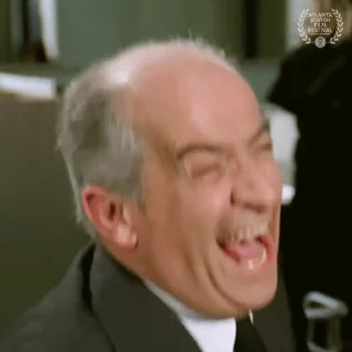 Sticker from the "Louis de Funes" sticker pack