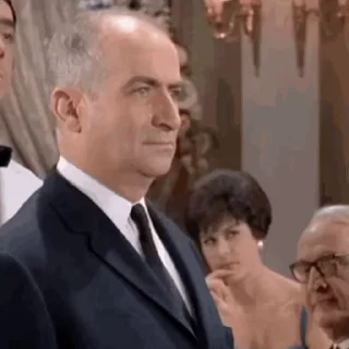 Стикер из набора "Louis de Funes"