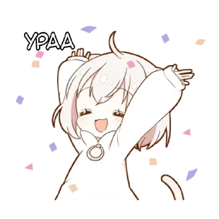 Telegram sticker pack "Котя тян"