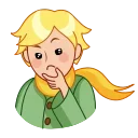 Sticker from the "The Little Prince" sticker pack