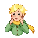 Sticker from the "The Little Prince" sticker pack