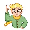 Sticker from the "The Little Prince" sticker pack