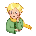 Sticker from the "The Little Prince" sticker pack