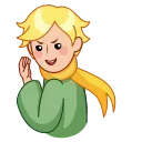 Sticker from the "The Little Prince" sticker pack