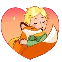 Sticker from the "The Little Prince" sticker pack