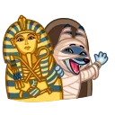 Sticker from the "Mummy Jackal" sticker pack