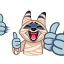 Sticker from the "Mummy Jackal" sticker pack