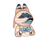 Sticker from the "Mummy Jackal" sticker pack