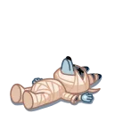 Sticker from the "Mummy Jackal" sticker pack