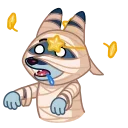 Sticker from the "Mummy Jackal" sticker pack