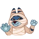 Sticker from the "Mummy Jackal" sticker pack