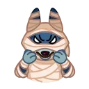 Sticker from the "Mummy Jackal" sticker pack