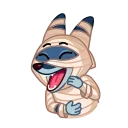 Sticker from the "Mummy Jackal" sticker pack