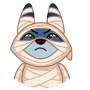 Sticker from the "Mummy Jackal" sticker pack