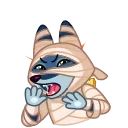 Sticker from the "Mummy Jackal" sticker pack