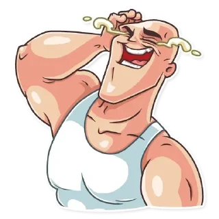 Telegram sticker pack "Лысый из brazzers"