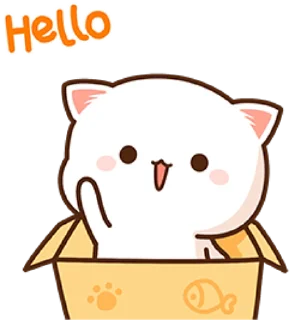 Sticker from the "🐾 mitao cat 🐾" sticker pack