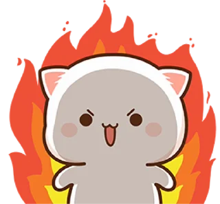 Sticker from the "🐾 mitao cat 🐾" sticker pack