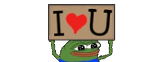 Sticker from the "Pepe" sticker pack