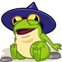 Стикер из набора "Frog Witch"