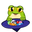 Sticker from the "Frog Witch" sticker pack