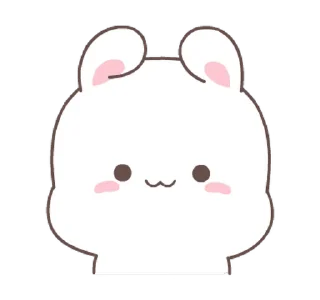 Sticker from the "Fluffy Bunny" sticker pack