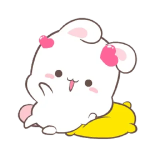 Sticker from the "Fluffy Bunny" sticker pack