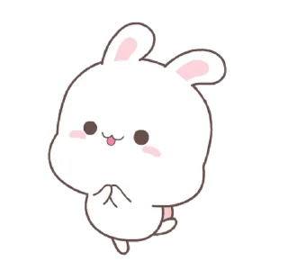 Sticker from the "Fluffy Bunny" sticker pack