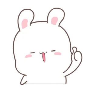 Sticker from the "Fluffy Bunny" sticker pack