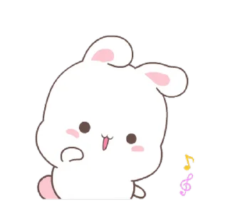 Sticker from the "Fluffy Bunny" sticker pack